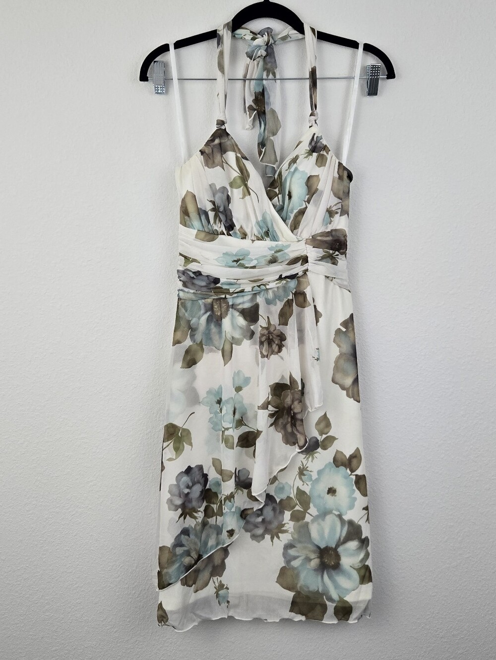 A. Byer Floral Halter Dress